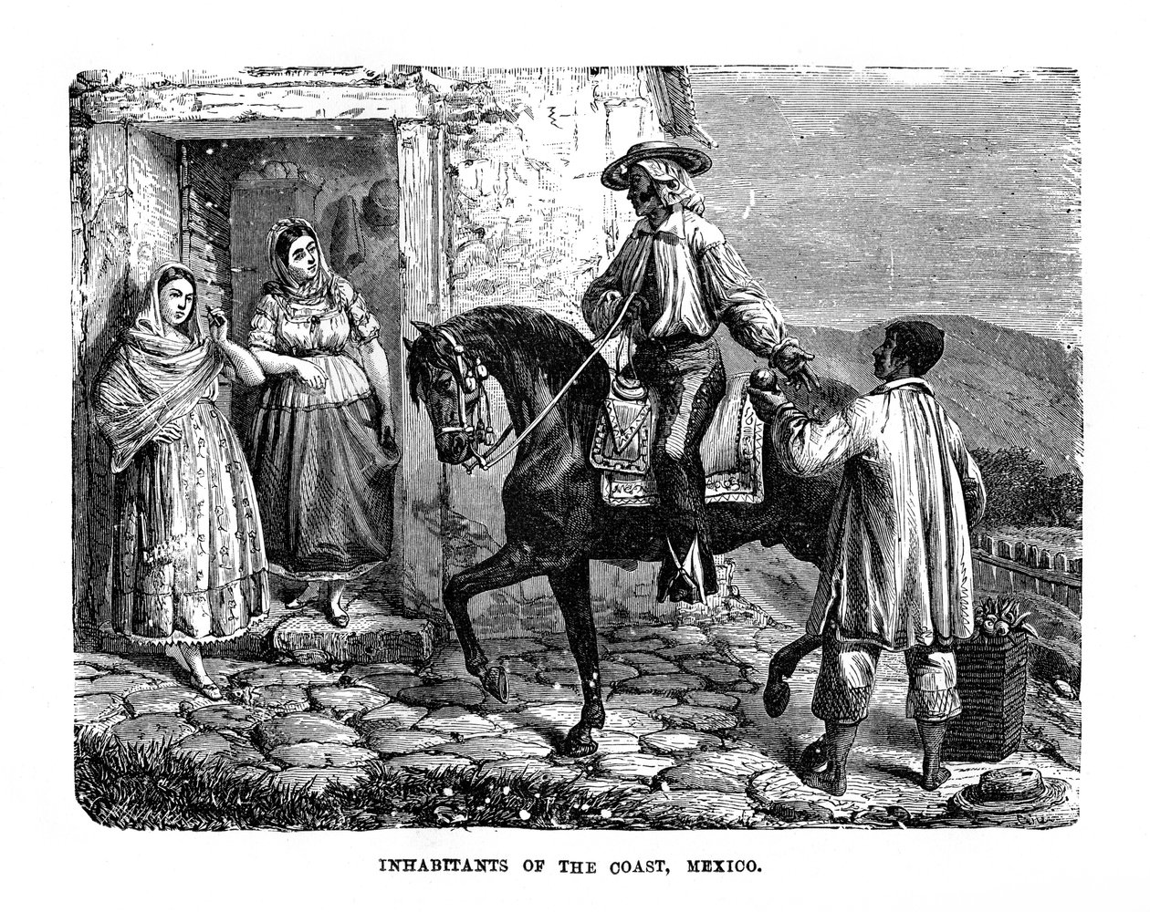 Innbyggere på kysten, Mexico, 1872 av Unbekannt