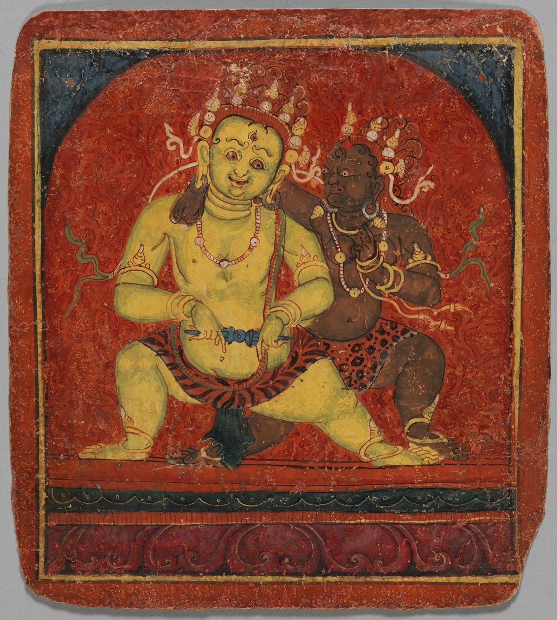 Innvielseskort Tsakalis: Mahakala, tidlig på 1400-tallet. av Unbekannt