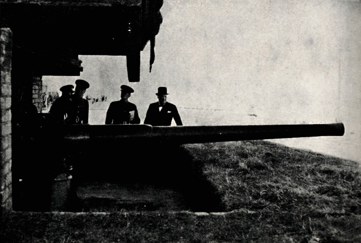 Inspeksjon av kystforsvaret, c1940, 1945. av Unbekannt