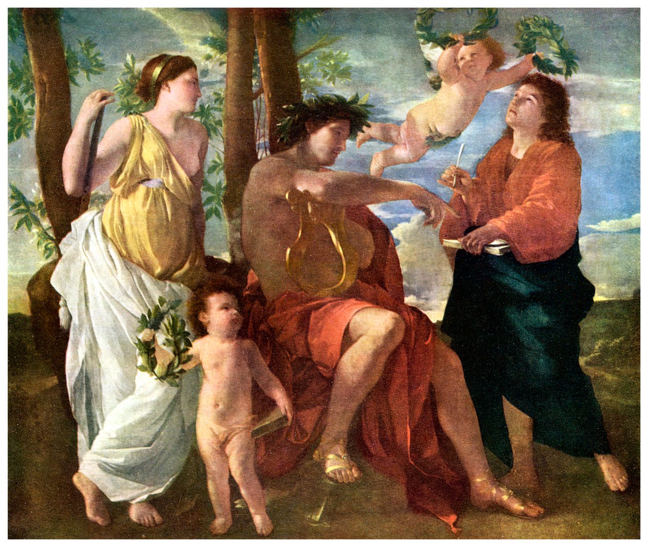 Inspirasjon: The Inspiration of the Poet, c1630 1956 av Unbekannt