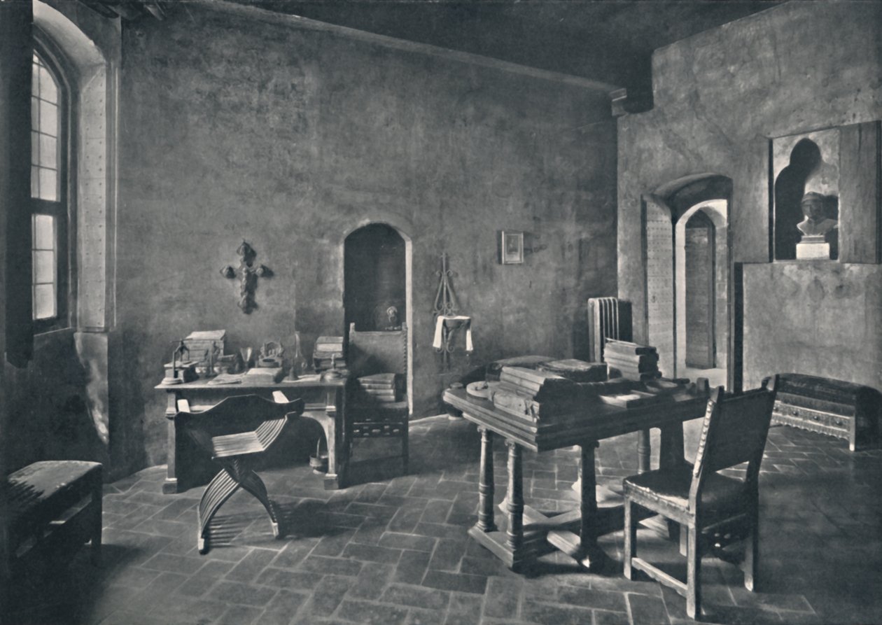 Interiør, Palazzo Davanzati, 1928 av Unbekannt