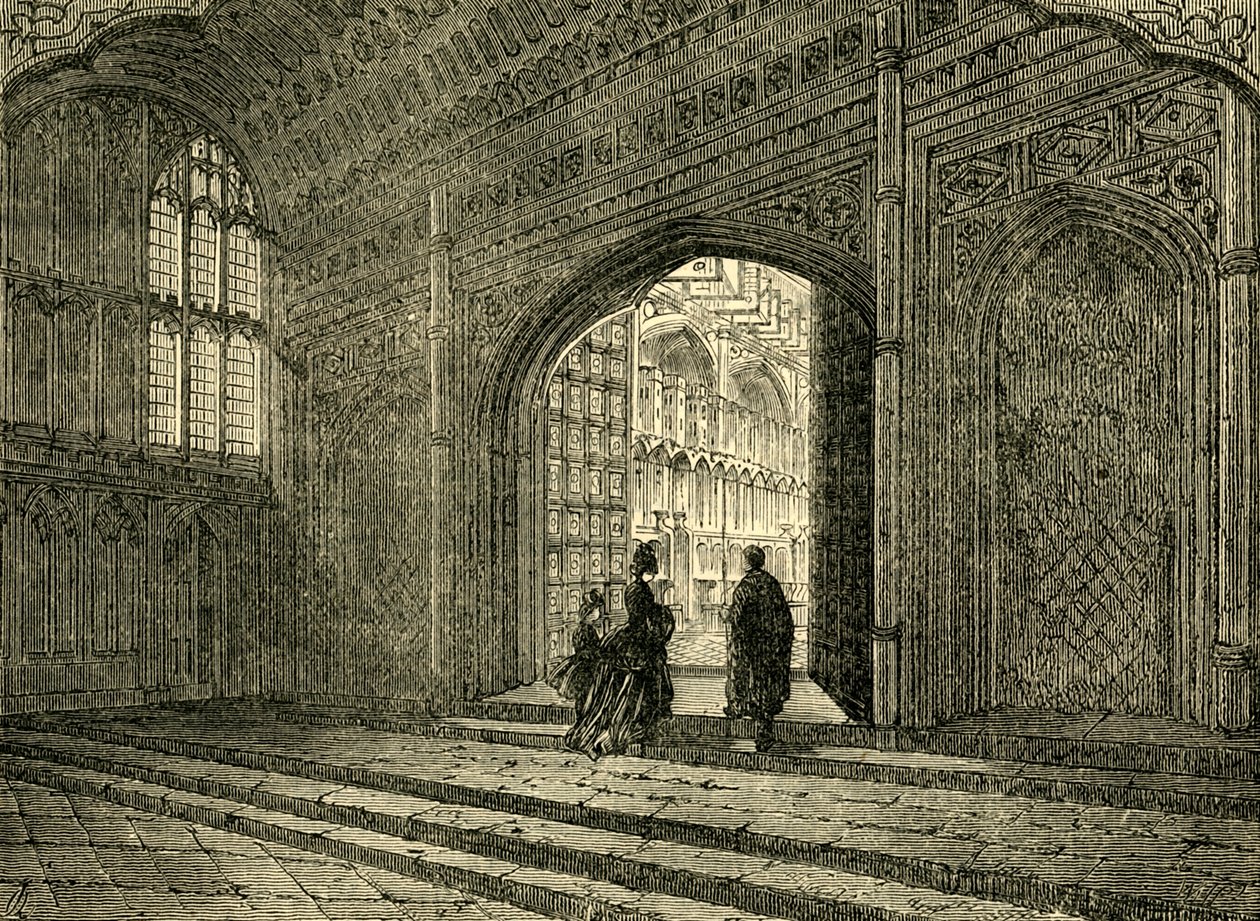 Interiør av Henry VIIs kapell, 1881. av Unbekannt