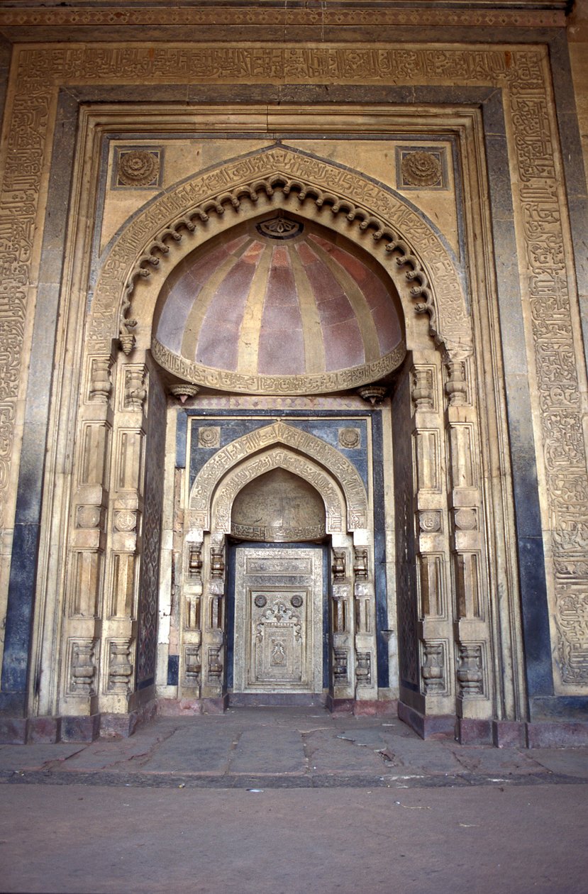 Interiør i Mughal-moskeen, Delhi, India av Unbekannt