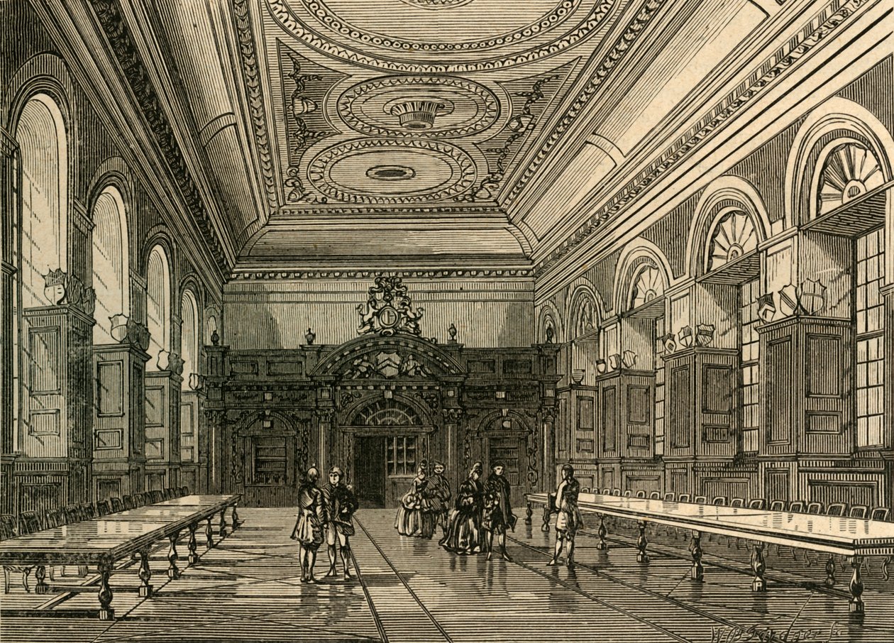 Interiør i Stationers Hall, 1876, 1897. av Unbekannt