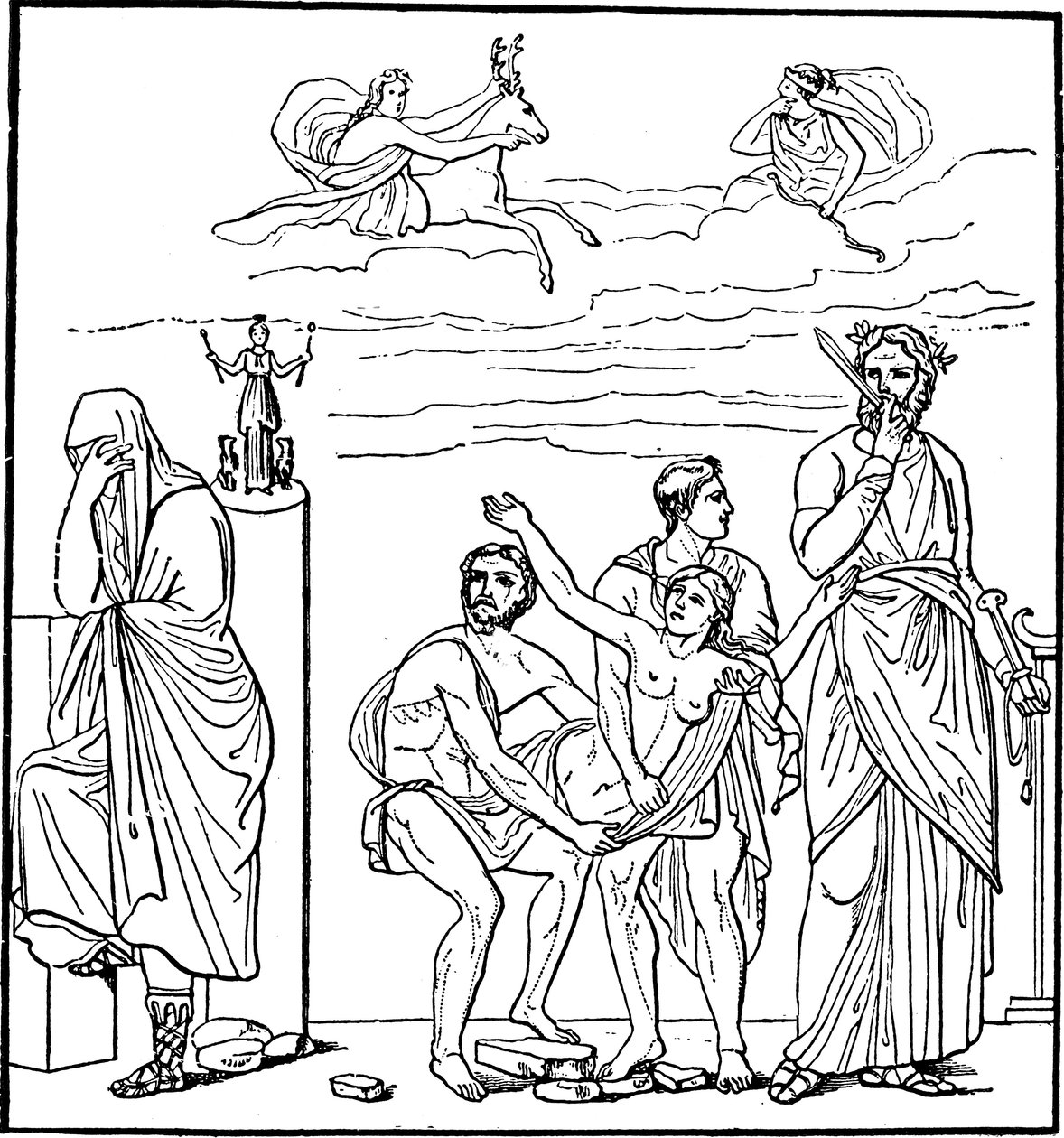 Iphigenia, datter av Agamemnon, konge av Mykene, ca 1900 av Unbekannt