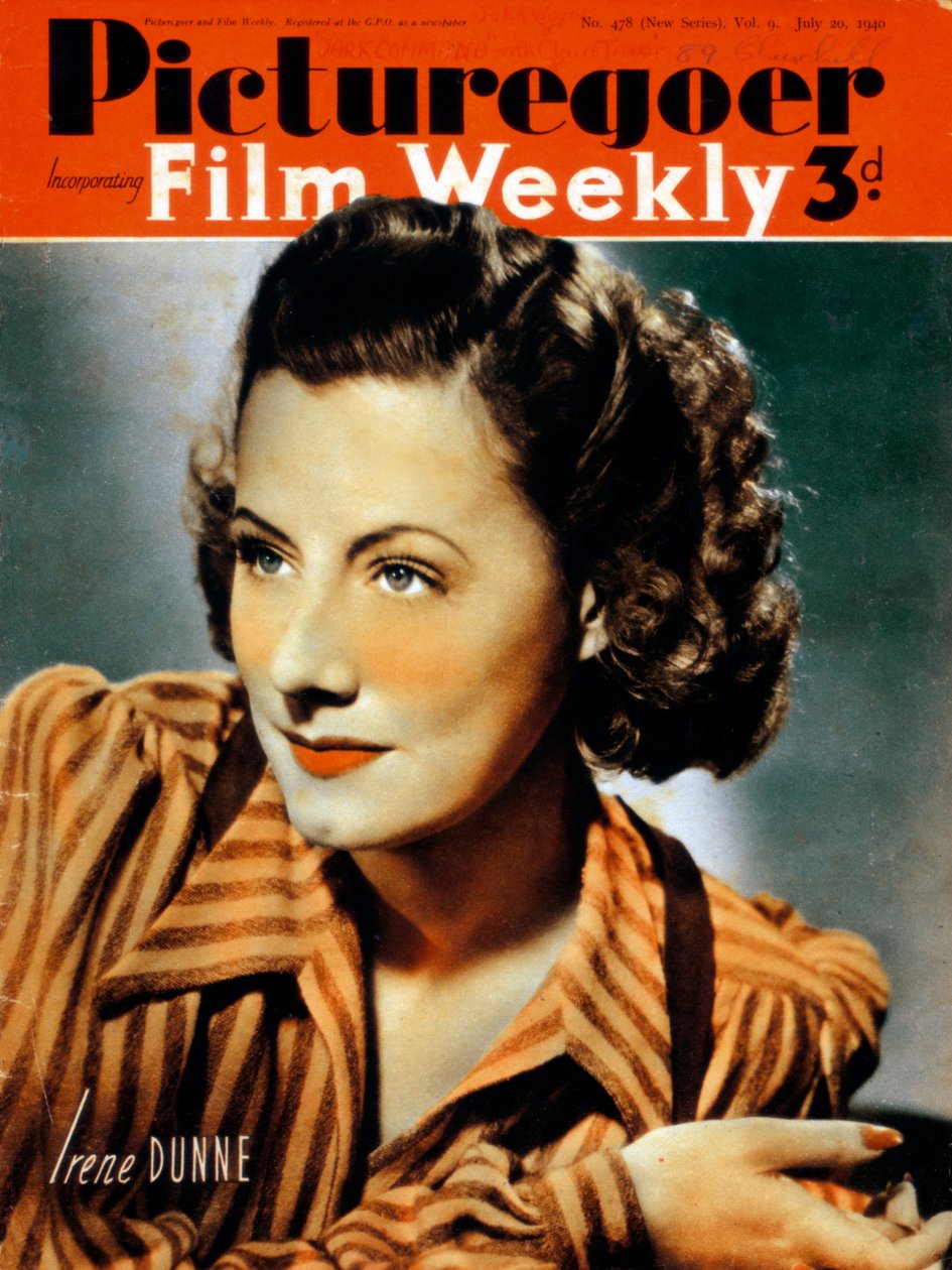 Irene Dunne 1898-1990, amerikansk skuespillerinne, 1940 av Unbekannt