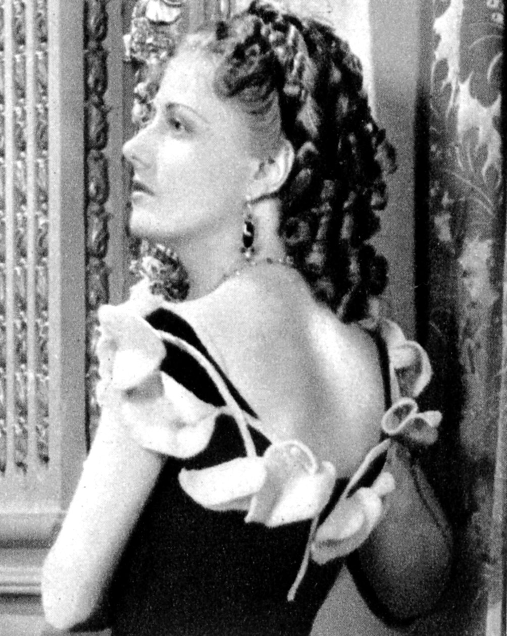 Irene Dunne , amerikansk filmskuespiller og sanger, 1934-1935 av Unbekannt