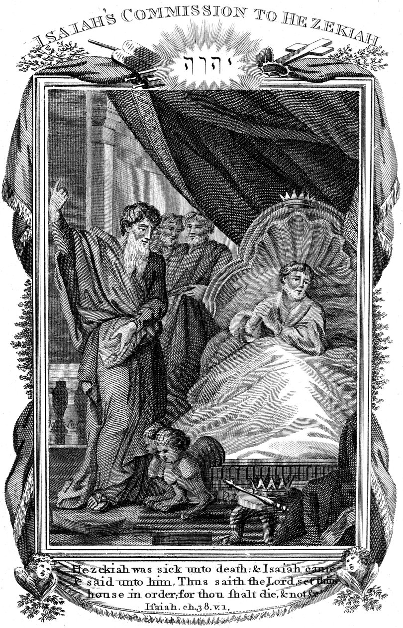 Jesaja, profet i Det gamle testamente, c1804. av Unbekannt