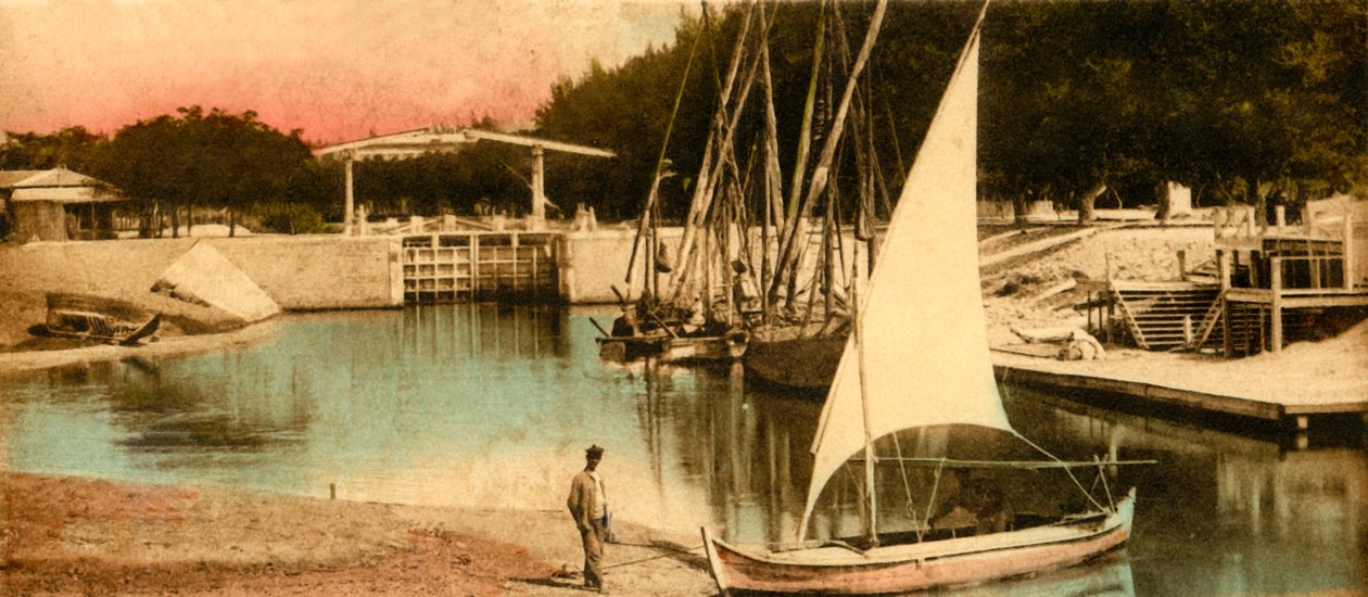 Ismailia - Flomporten nedover, c1918-c1939. av Unbekannt