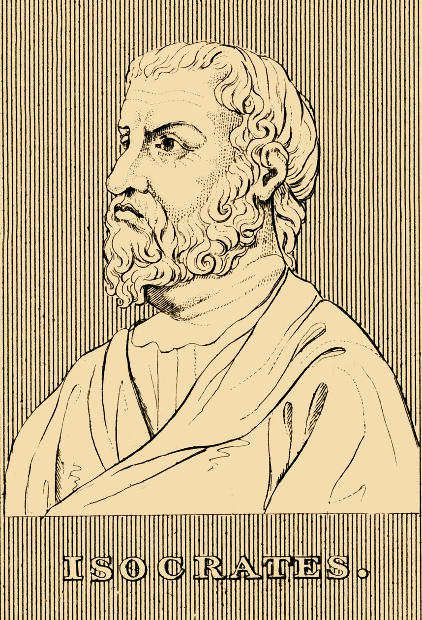 Isokrates, 436-338 f.Kr., 1830. av Unbekannt