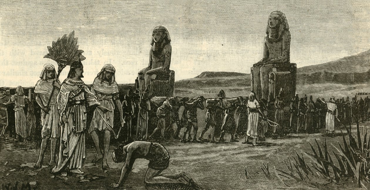 Israelittene og deres oppgavemestere, 1890. av Unbekannt