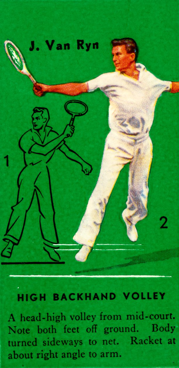 J. Van Ryn - High Backhand Volley, c1935. av Unbekannt
