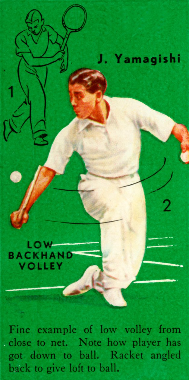 J. Yamagishi - Low Backhand Volley, c1935. av Unbekannt