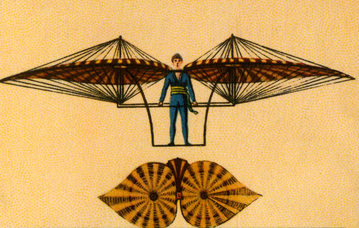 Jacob Degens flyvemaskin, 1808, 1932. av Unbekannt