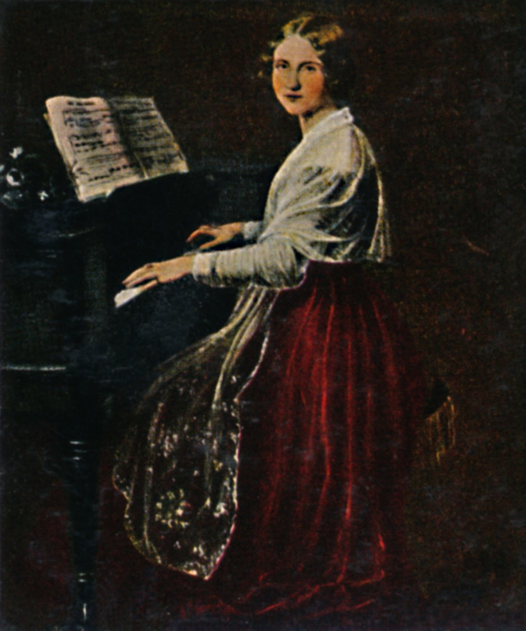 Jenny Lind 1820-1887. - Maleri av Asher, 1934. av Unbekannt