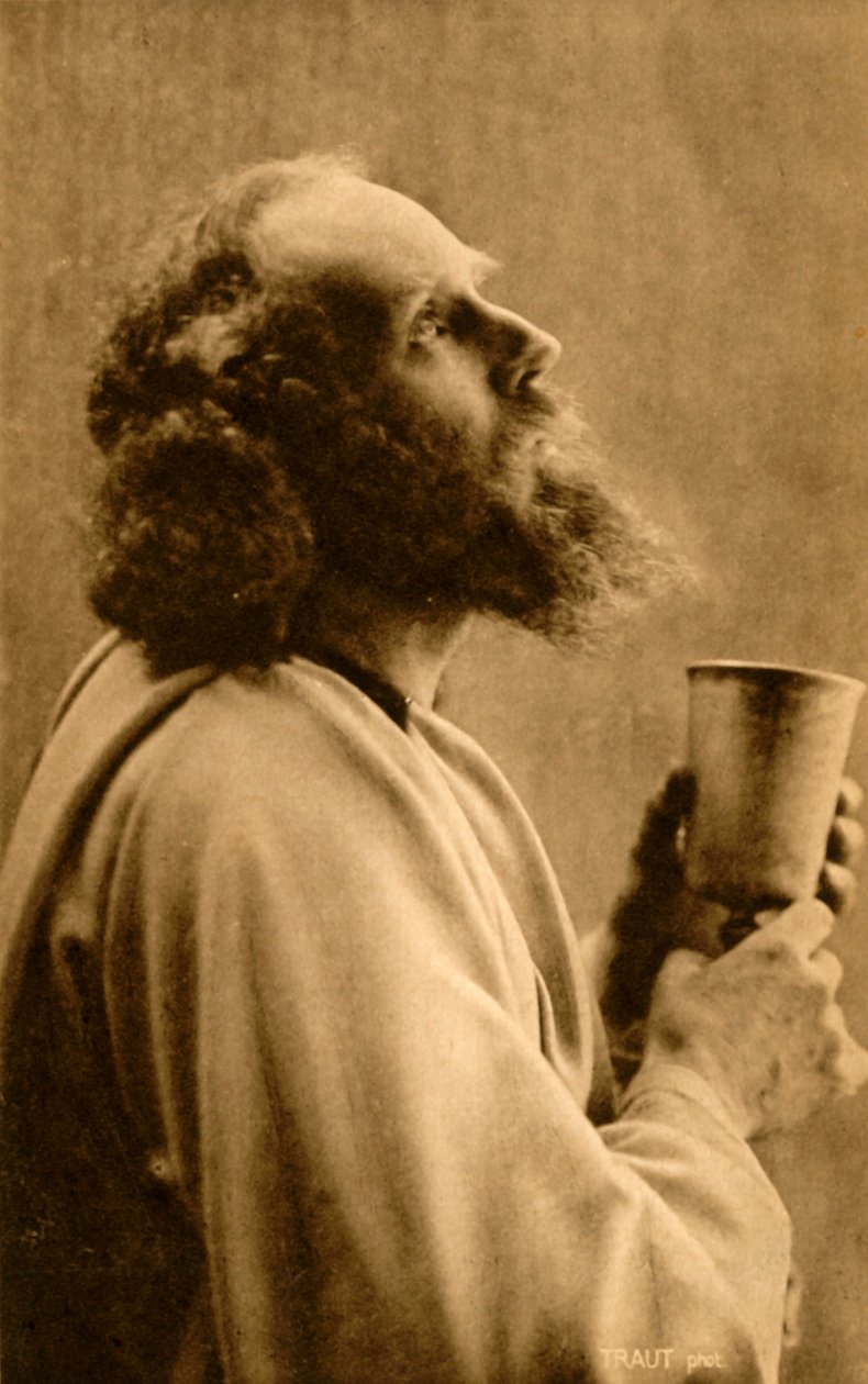 Jesus ved det siste måltid, 1922. av Unbekannt