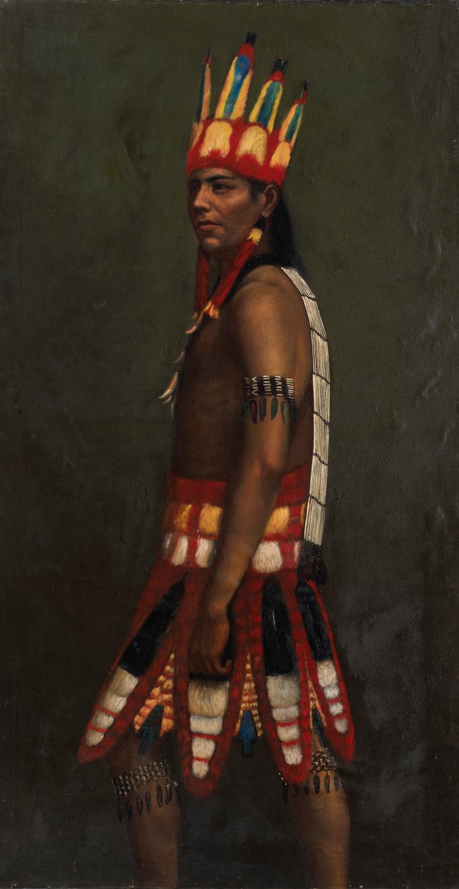 Jivaro Indian, ca. 1890-1892. av Unbekannt