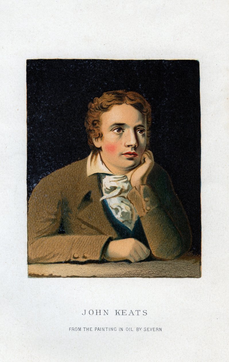 John Keats, engelsk poet, 1800-tallet av Unbekannt