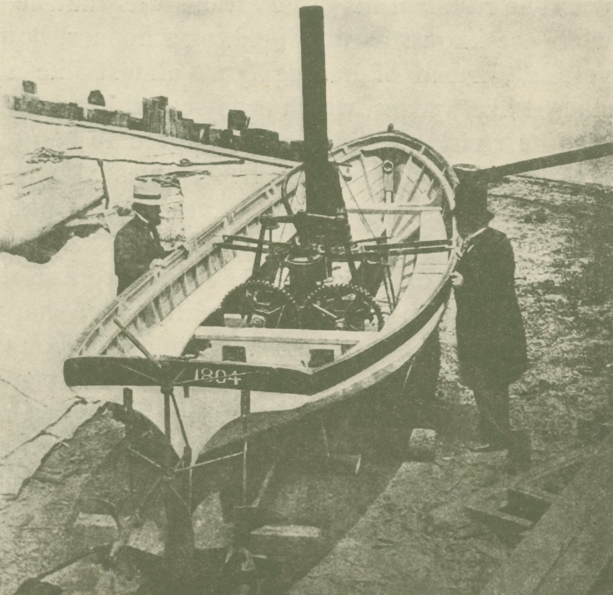 John Stevenss Twin-Screw Steamer, bygget i 1804, c1930. av Unbekannt