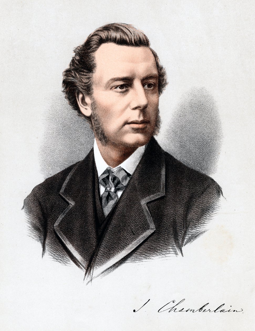 Joseph Chamberlain , britisk politiker, ca 1880. av Unbekannt