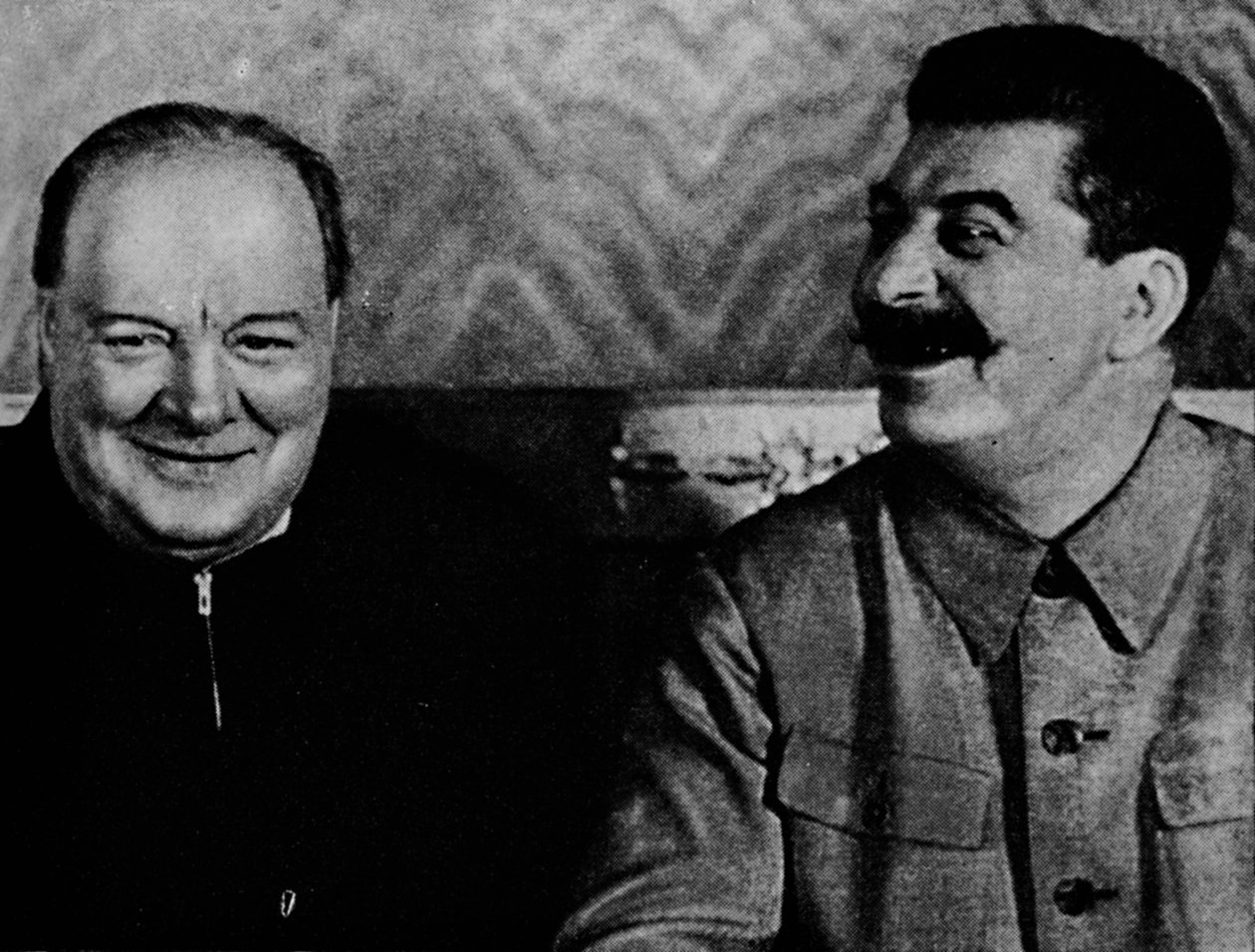 Joseph Stalin og Mr. Churchill 1942, 1945. av Unbekannt