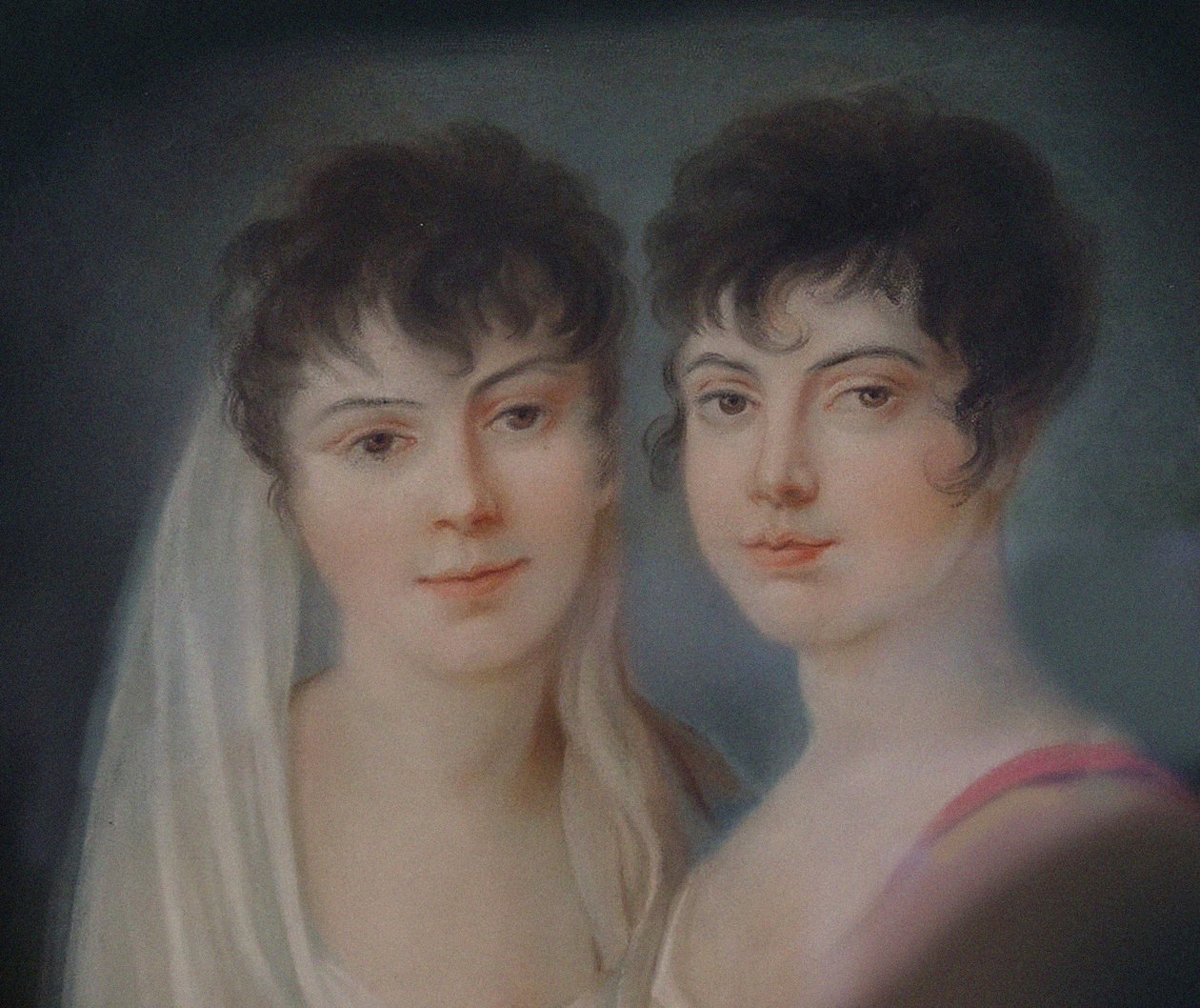 Josephine og Charlotte Brunsvik Detalj, 1800-tallet. av Unbekannt
