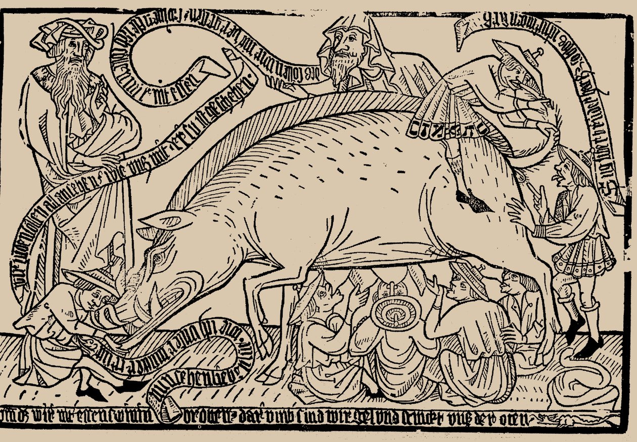 Judensau-jødene sår, ca 1470. av Unbekannt