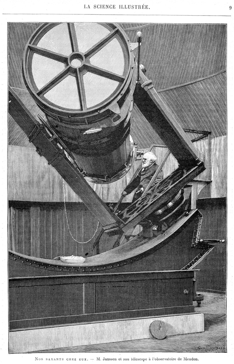 Jules Pierre Cesar Janssen, fransk astronom, 1893 av Unbekannt