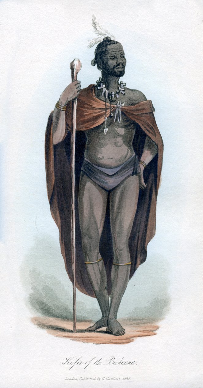 Kafir of the Bechuana, 1848 av Unbekannt