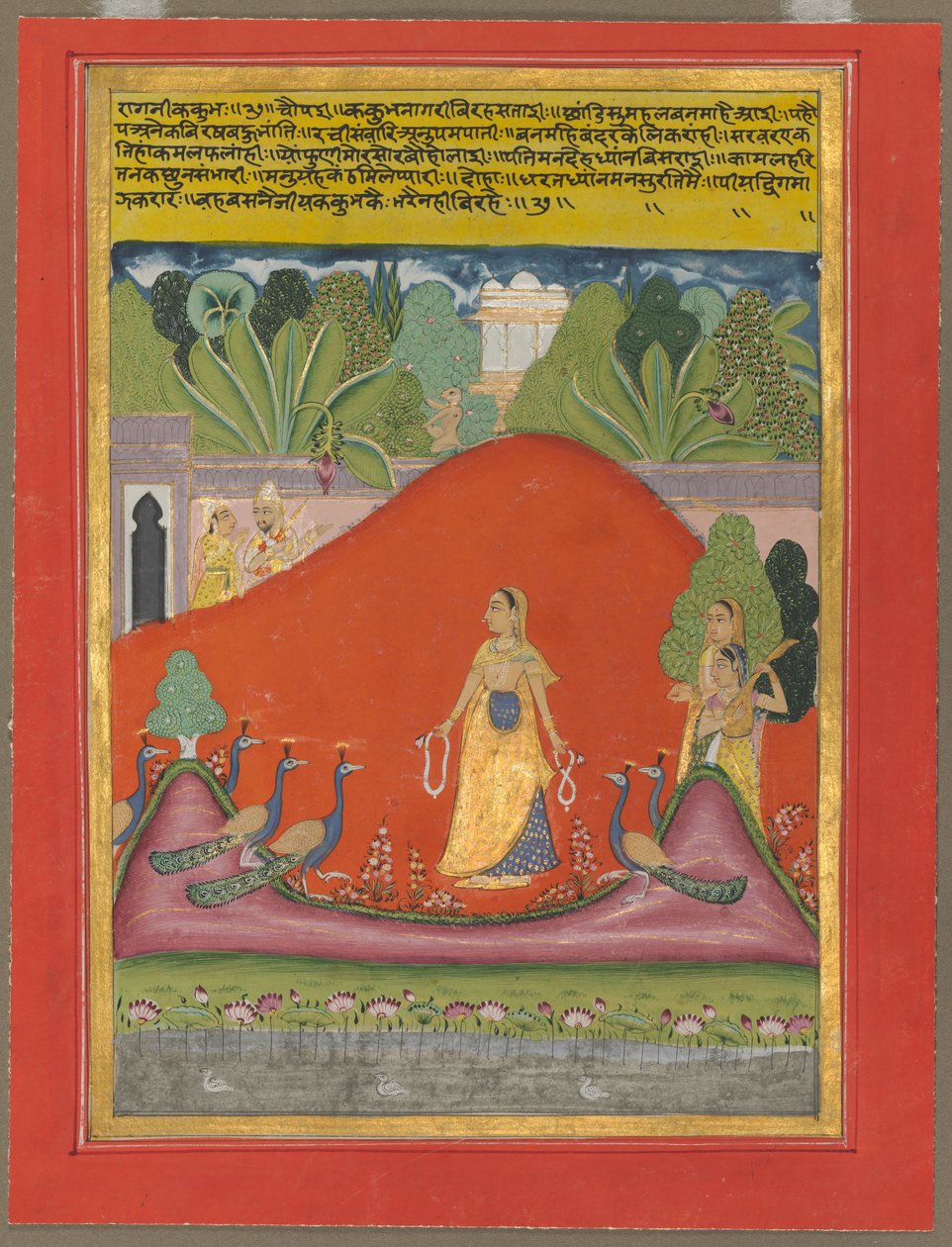 Kakubha Ragini, ca. 1750. av Unbekannt