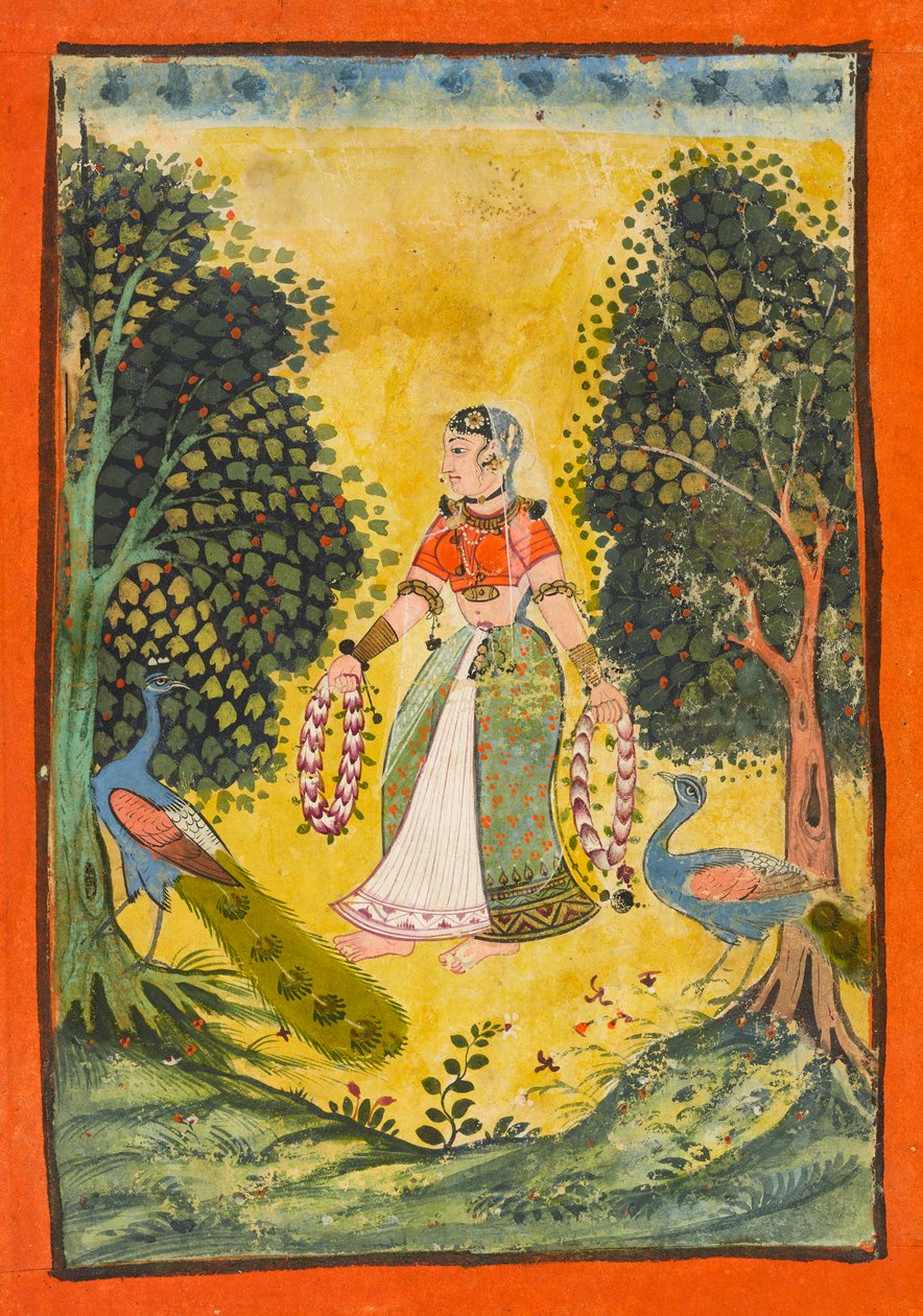 Kakubha Ragini, folio fra en Ragamala, ca. 1630. av Unbekannt
