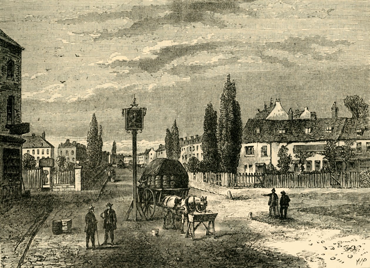 Kennington, fra The Green, 1780, c1878. av Unbekannt