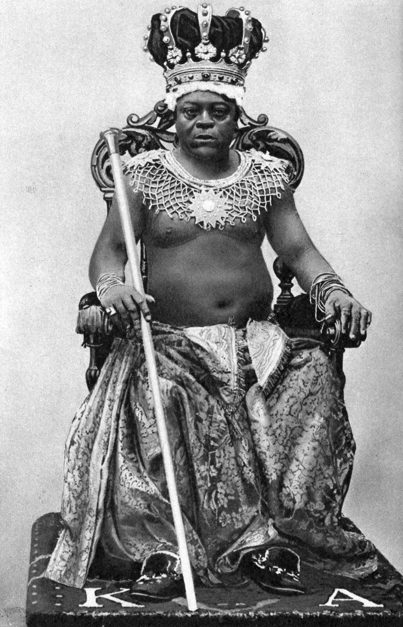 Kong Archibong II av Gambia, Afrika, 1922 av Unbekannt