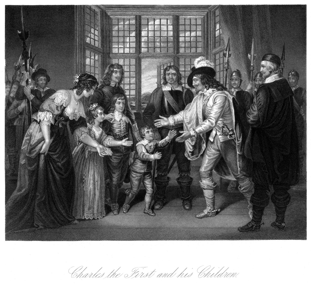 Kong Charles I 1600-1649 og hans barn av Unbekannt