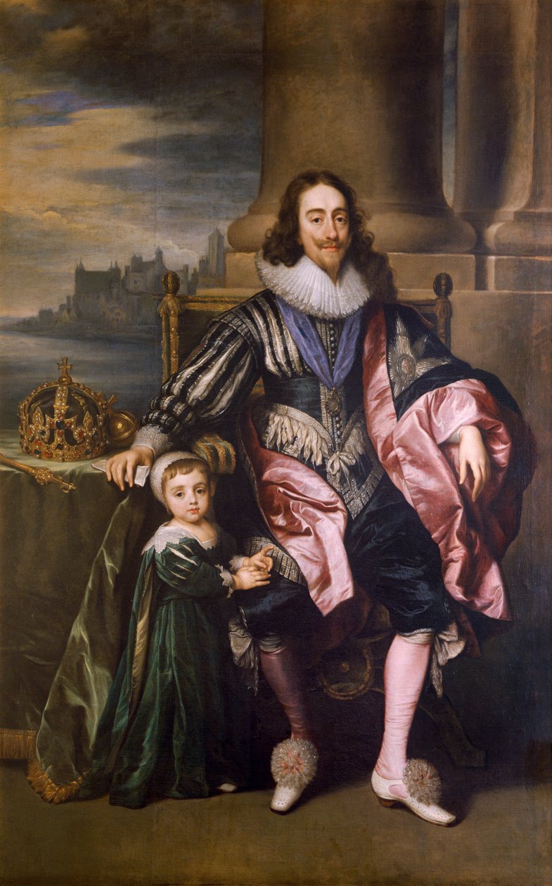 'Kong Charles I og Prince Charles', 1600-tallet av Unbekannt