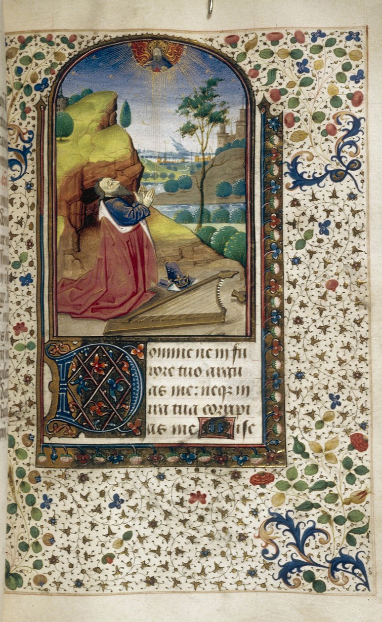 Kong David i bønn Timebok, 1450-1499 av Unbekannt