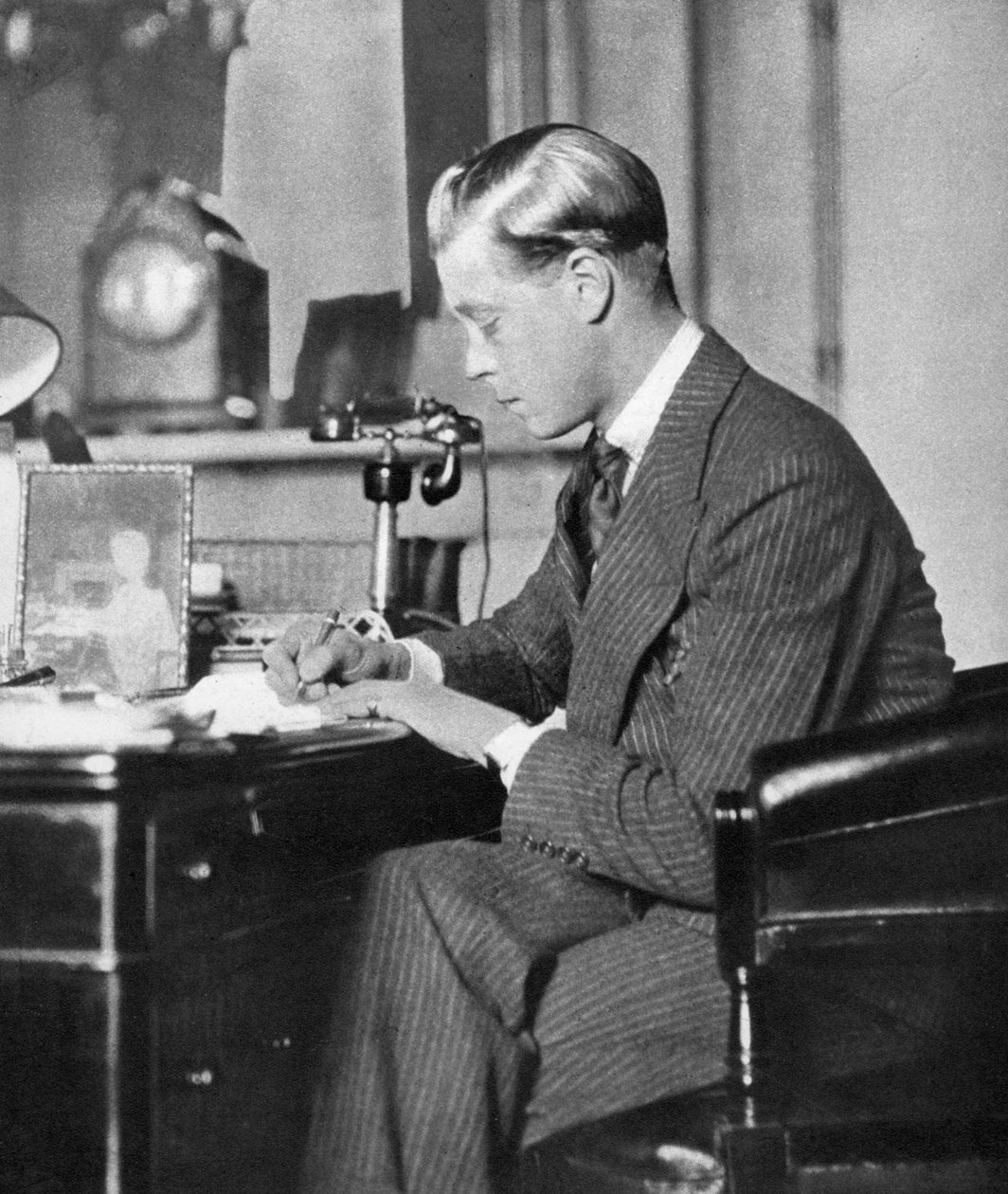 Kong Edward VIII på jobb, 1936 av Unbekannt