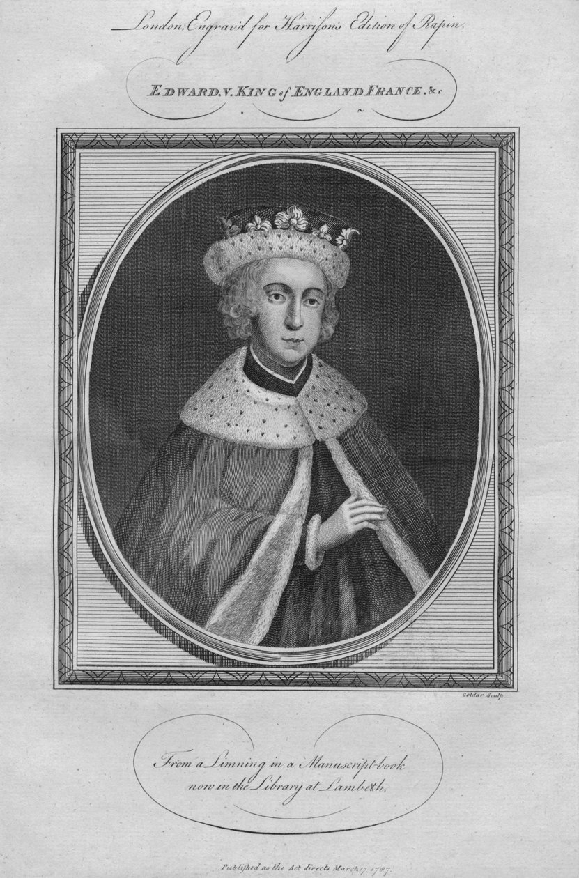 Kong Edward V, 1787. av Unbekannt