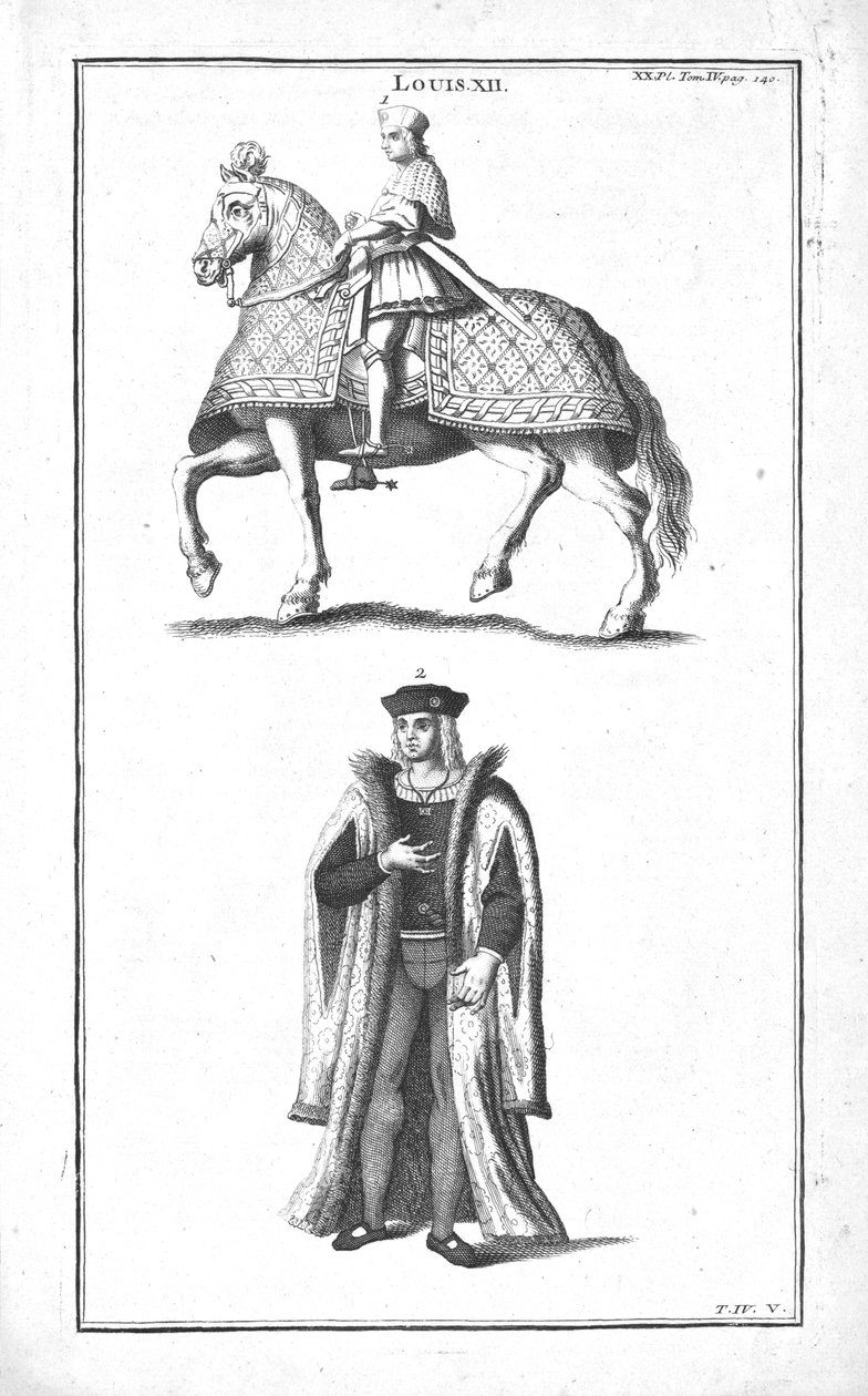 Kong Ludvig XII, ca 1760. av Unbekannt