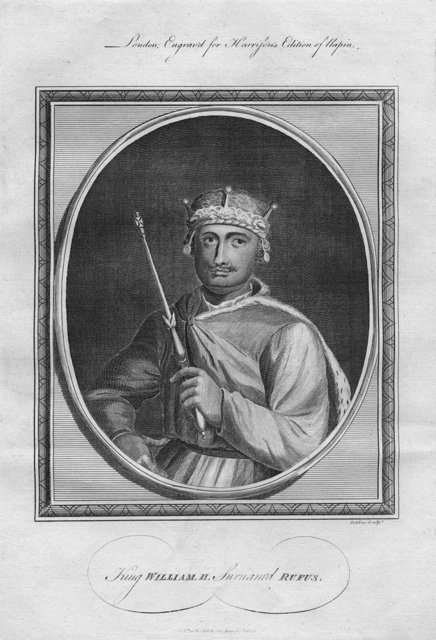 Kong William II William Rufus, 1786. av Unbekannt