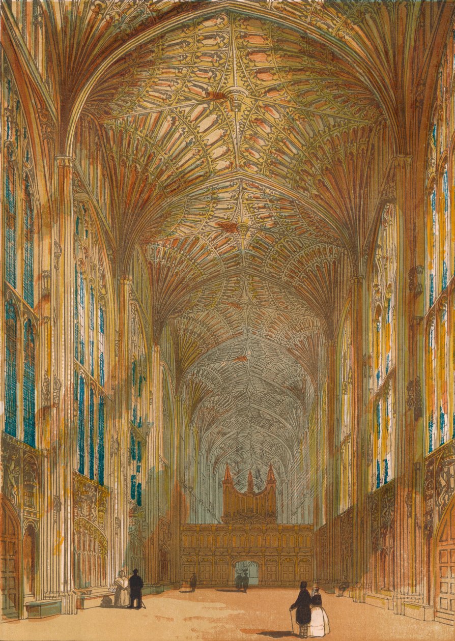 Kings College Chapel, Cambridge, 1864 av Unbekannt