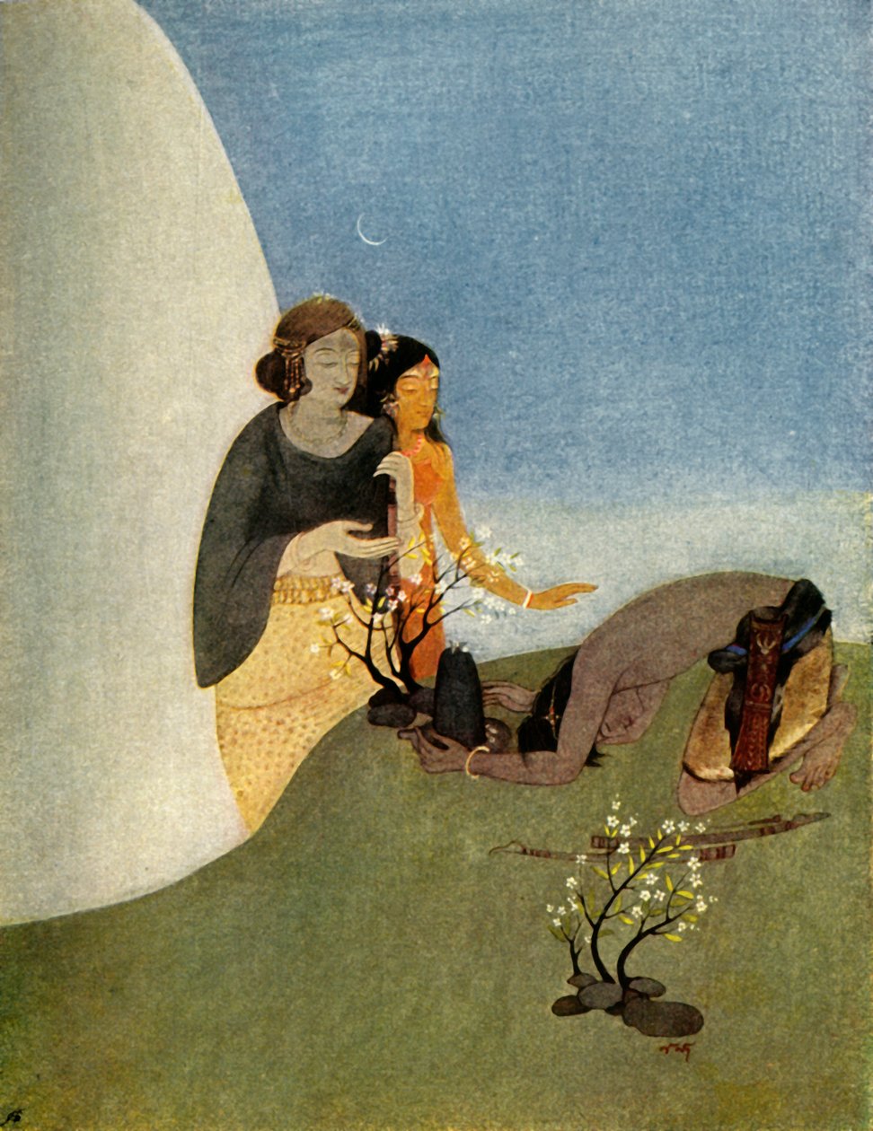 Kirat-Arjuna, 1920. av Unbekannt