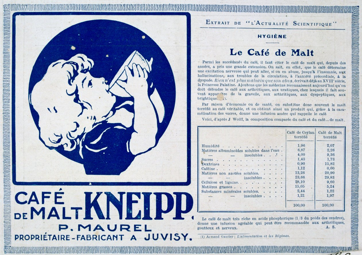 Kneipp Café de Malt, advertisment, 1915 av Unbekannt
