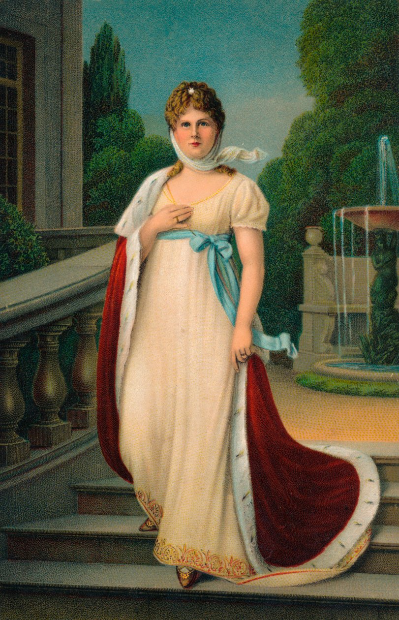 Dronning Louise av Preussen, c1910 av Unbekannt
