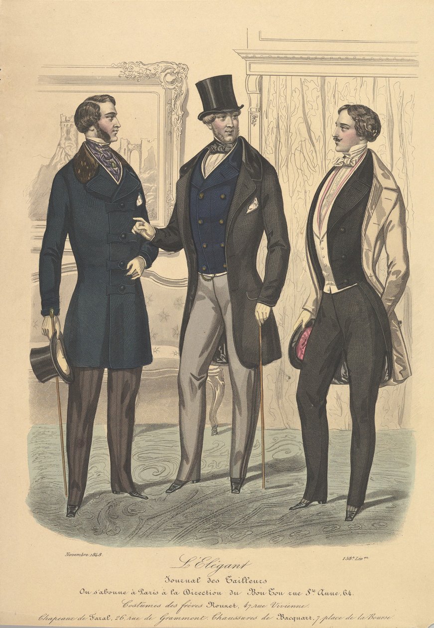 LElegant fra Journal of Tailors, 1848. av Unbekannt