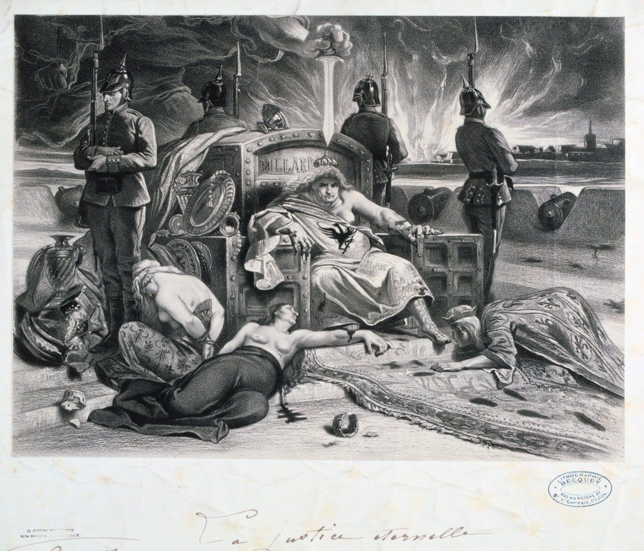 Evig rettferdighet, fransk-prøyssisk krig, 1870-1871. av Unbekannt