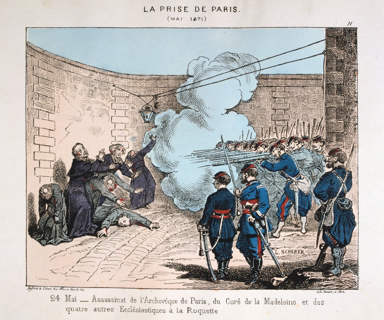 Capture of Paris, 24. mai 1871 av Unbekannt