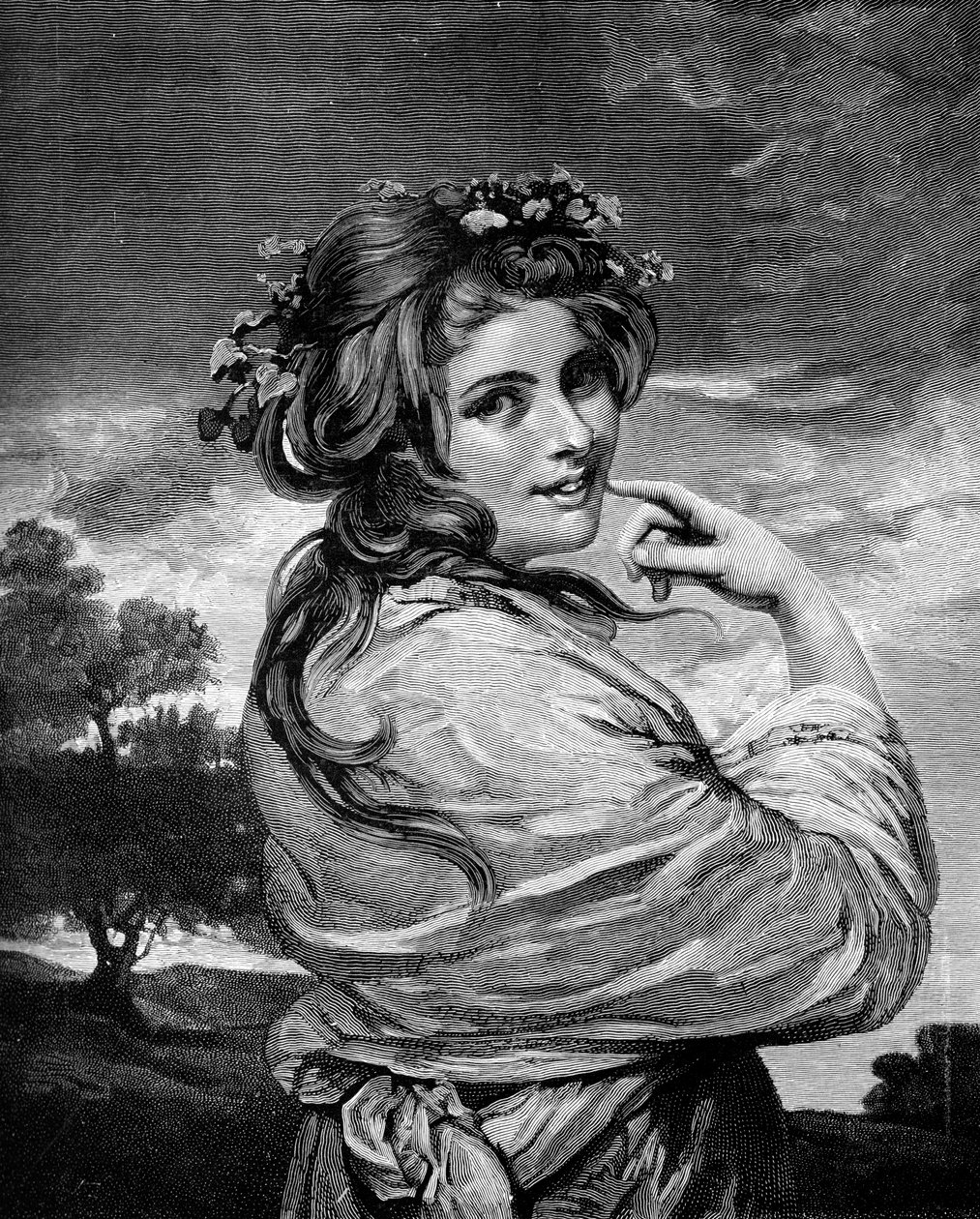 Lady Hamilton som naturen, c1783-1784 1900 av Unbekannt