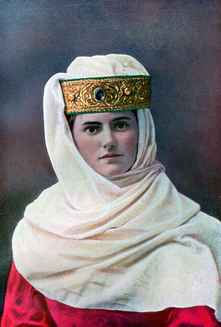 Damens hodeplagg, c1290, 1910 av Unbekannt