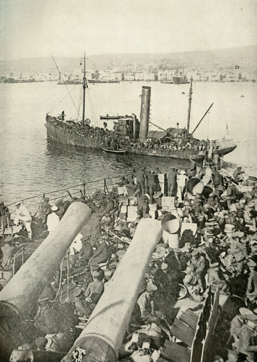Landing av de britiske troppene i Salonika, 1919. av Unbekannt